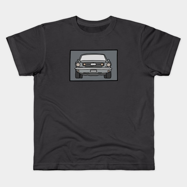 vintage old muscle car Kids T-Shirt by fokaction